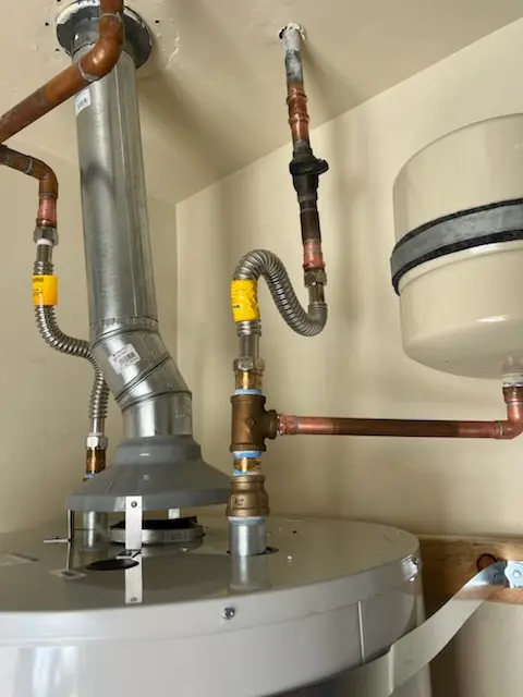 Water heater installation and plumbing repair in Martinez